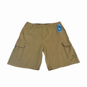 Ocean Pacific Cargo Shorts Khaki Summer Y2K 2000 Camel Beige Mens Large NWT